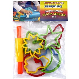 Resim Brons Oyun Hamuru Büyük Şekiller Kalıp Seti BR-474 