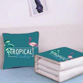 Resim Zhuque Üzerinde Logo Baskılı Ikisi Bir Arada Yastık Yorganı, Çok Fonksiyonlu Araba Kanepe Yastığı Yorganı (Yurt Dışından) 