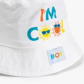 Resim Erkek Çocuk Baskılı Bucket Şapka Pamuklu Yaz Temalı 