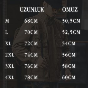 Resim Klasik Pamuk Çok Cepli Avcı Ceketi - Siyah / 2XL 