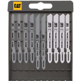 Resim CAT DA06901 10 Parça Profesyonel Metal/Ahşap Hassas/Kaba Kesim Dekupaj Testere Ucu 