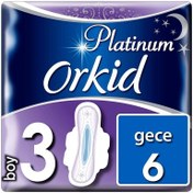 Resim Orkid Platinum Hijyenik Ped Gece Tekli Paket 6 Ped 