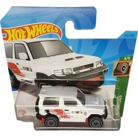 Resim Cekar Store Hot Wheels - Mitsubishi Bajero Evolution - Mud Studs 3/5 - HKK36 - Short Card - Beyaz - Rally Art - Mattel 2023 