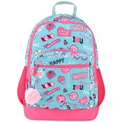 Resim Muggle Sport Okul Çantası Pembe-Mint 