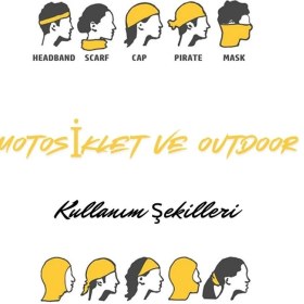Resim K.atatürk Imza Maske 4 Mevsim Motosiklet ve Outdoor Bandana - Balaklava DN0227 