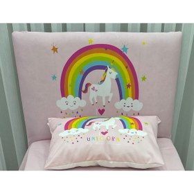 Resim CİCİ EKO Gökkuşağı ve Unicorn Baza Başlık KILIFI 