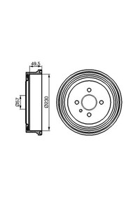 Resim Opel Astra G Fren Kampanasi 1998-2009 Bosch 0986477100 