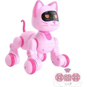 Resim Die Grup 30 Fonksiyonlu Uzaktan Kumandalı Robot Kedi ve Köpek, Sesli Işıklı Çocuk Oyuncağı 