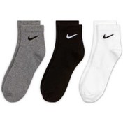 Resim Nike Unisex Siyah Everday Lightweight Antrenman Bilek 3’lü Çorap Sx7677-901 - Lg 