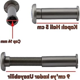 Resim Larskas Ayarlanabilir Çelik Kapı Dürbünü, 50-90 mm Çapı, 14 mm Boyut 