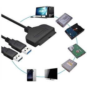 Resim Usb 3.0 2.5" Sata Ssd Hdd Hard Disk Kablosu Veri Kablosu 
