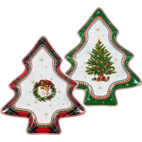 Resim LuckyArt Lucky Art Merrilyn Bone 26CM 2li Tabak Seti 