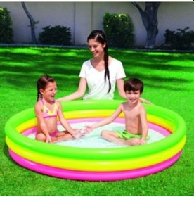 Resim Bestway 51103 Şişme Taban 3 Boğumlu Havuz 152x30 CM Çok Renkli 