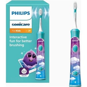 Resim Philips Sonicare For Kids Hx6322/04 Elektrikli Diş Fırçası Turkuaz 