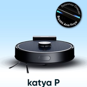 Resim Şımart katya P Akıllı Robot Süpürge Kıl Kesici Bıçaklı Ana Fırça 8000Pa Emiş Gücü 