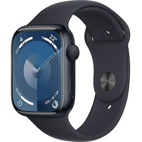 Resim Apple Watch Series 9 GPS 45 MM Alüminyum Kasa Spor Kordon S/M Akıllı Saat (Apple Türkiye Garantili) 