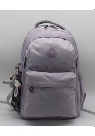 Resim Modern Günlük Okul Sırt Çantası Suya Dayanıklı Unisex Okul Çantası 2500 Lavanta Lila 