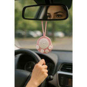 Resim Amigurumi Araba Dikiz Aynası Süsü & Anahtarlık & Çanta Askısı – % 100 El Örgüsü Kedi Patisi 