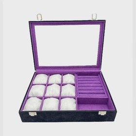 Resim Luxury Special Solitaire Ring Box Watch and Jewelry Storage Box - Mixed jewelry box / tr 
