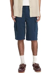 Resim Timberland Tb0a5u1b Twill Cargo Lacivert Erkek Şort Beyaz 