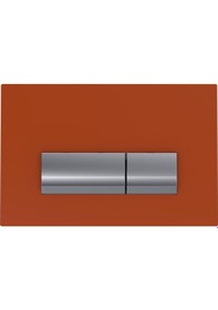 Resim Bocchi Vivente Gömme Rezervuar Kumanda Paneli Metal Cam Turuncu 8 