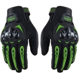 Resim Jzcat Aircraft Düşme Önleyici Dokunmatik Ekranlı Motosiklet Eldiveni 6 Siyah - Yeşil 