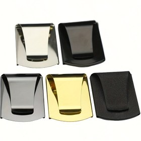 Resim Paslanmaz çelik metal para klipsi, iş kartı tutucu, banka kartı tutucu, kredi kartı tutucu, klasör 