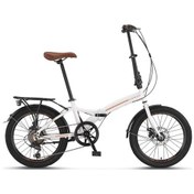 Resim Assos 2035 Disk Fren 6 Vites 20 Jant Krem Karamel Katlanır Bisiklet Krem 