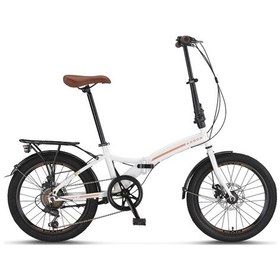 Resim Assos 2035 Disk Fren 6 Vites 20 Jant Krem Karamel Katlanır Bisiklet Krem 