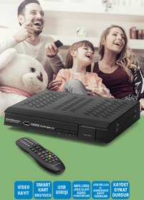 Resim GOLDMASTER Pvr-72600 Fta Tüplü Tv Uyumlu Hdmı Çıkışlı Dijital Uydu Alıcısı 