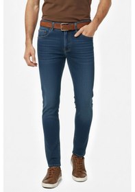 Resim Erkek Comfort Fit Jeans Pantolon 1101 Bgl-st05017 Koyu Mavi 