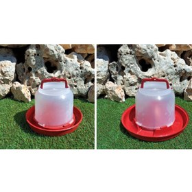 Resim Doğalsan Tarım 2 Li Set 2 Lt Suluk 2 Kg Yemlik Tavuk Yemliği Tavuk Suluğu Civciv Yemliği Civciv Suluğu 