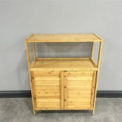 Resim Mien Bambu Dolap 2 Kapaklı 27X63X82 cm JW-26720 