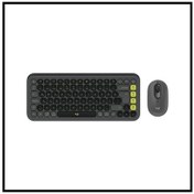 Resim Logıtech Pop Icon Combo, Siyah-yeşil, 920-013075, Kablosuz, Türkçe Q, Klavye Mouse Set Diğer 