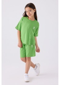 Resim U.S. Polo Assn. U.s. Polo Assn Kız Çocuk Yeşil Bermuda Takım Us1848-c-v5 Yeşil 