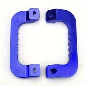 Resim Dashanshop Mavi 2 Adet Cilalı Alüminyum Alaşımlı Kapı Kolları Ön Hıace Aksesuar 