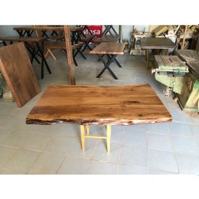 Resim Bintaşmobilya Ceviz Ağacı Kütük Masa Üstü Tablası 120X80.Cm 
