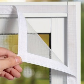 Resim 1 adet Sivrisinek Ekranı - Kolay Kurulum, Delme Gerektirmez, Beyaz İplik ve Beyaz Çizgi, Rüzgar Geçirmez Mesh Perde, Pencereler için, Ev Koruma Sivrisinek ve Böceklerden, Işık Geçirmez Tasarım, Kolay Kurulum Pencere Tedavisi | Modern Pencere Tedavisi | Hafif Pencere Tedavisi, Sivrisinek Koruma 