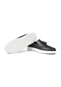 Resim Ducavelli Fringe Hakiki Deri Erkek Günlük Ayakkabı, Loafer Ayakkabı, Hafif Ayakkabı, Yazlık Ayakkabı, Hafif Ayakkabı Siyah 