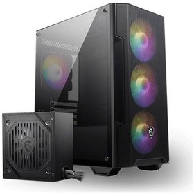 Resim Msı Mag Forge M100a D60 600w 80+ Akrilik Yan Panel 3x120mm 1x120mm Argb Bronze Matx Gamıng Kasa 