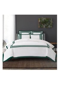 Resim Tek Kişilik Yeşil Şeritli Nevresim Takımı Çok Renkli 