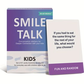 Resim 1 adet SMILE TALK Gençlerin Konuşma Kart Oyunu 90 Anlamlı Yaratıcı Düşünme Oyunları Başlatmak İçin İpuçları Anlamlı Ebeveyn-Genç Konuşmaları Halloween Noel Hediyeleri Gençler İçin|91 kart| 