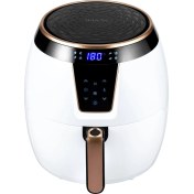 Resim Büyük Boy 5,5 Lt Sıcak Hava Fritözü Beyaz, Sağlıklı ve Pratik Pişirme Keyfi 