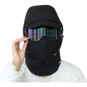 Resim Unisex Sıcak Balaklava Şapka Ve Gözlüklü Kış Bisikleti Rüzgar Geçirmez Kayak Maskesi Bere Diğer 