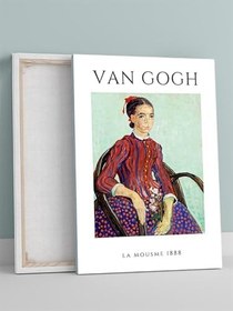 Resim Postermanya Van Gogh, La Mousmé 1888, La Mousmé, İzlenimcilik Sanatsal Kanvas Tablo - Tuval Tablo 