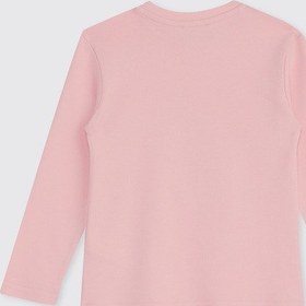 Resim Panço Kız Çocuk Çiçek Desenli Pijama Takımı Pembe 