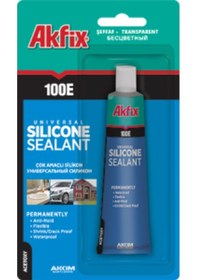 Resim Akfix 100E Tüp Silikon Beyaz 50 Ml Beyaz 