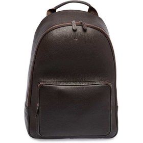 Resim Kahverengi Deri Erkek Sırt Çantası - S1SR00021443-A42 