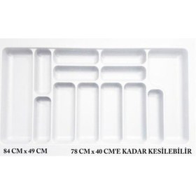 Resim Starax Çekmece İçi Kaşıklık Beyaz En 49 CM Derinlik 49 CM 