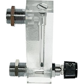 Resim MEOFLOW Debimetre -lzm Gaz 0,5-8 L/dk- Ayar Vanalı -debi Ölçer - Şamandıralı 